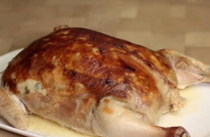 Курица, фаршированная блинами Рецепт курицы фаршированной блинами с мясом