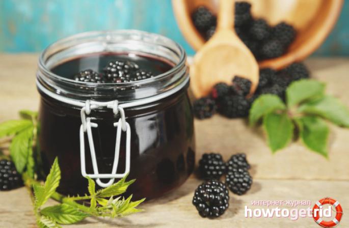 Wie man zu Hause dicke Brombeermarmelade mit ganzen Beeren macht