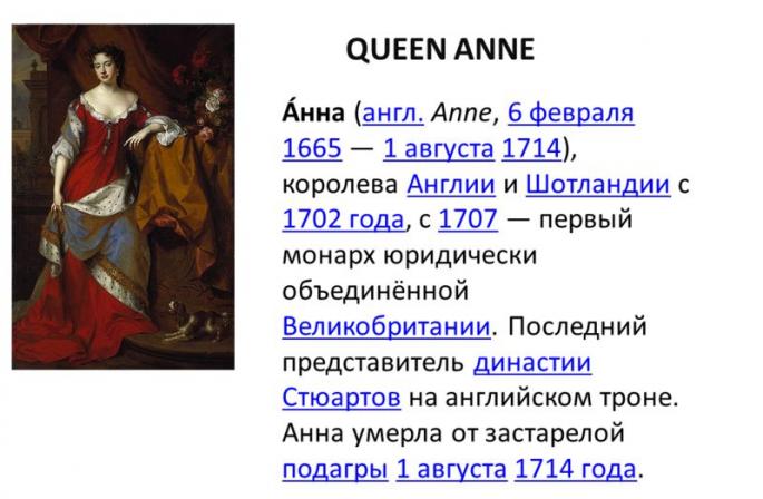 Anne, Königin von Großbritannien – Alle Monarchien der Welt