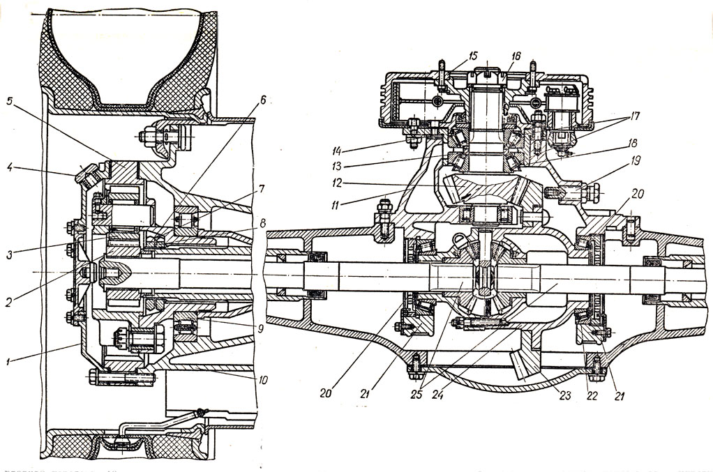 Чертеж заднего моста. МАЗ 500 передний мост чертеж. Ведущий мост МАЗ 5335. Задний мост МАЗ чертеж. МАЗ задний мост чертеж схема.